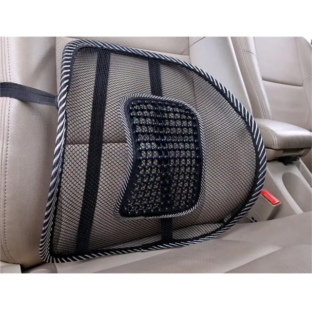 Casewin Car Seat Chair Massage Back Lumbar Support Mesh Ventilated