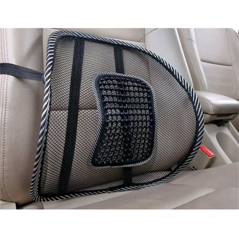 Casewin Car Seat Chair Massage Back Lumbar Support Mesh Ventilated Cushion  Pad Auto Seat Back Cushion Home Office Waist Breathable Density Mesh for