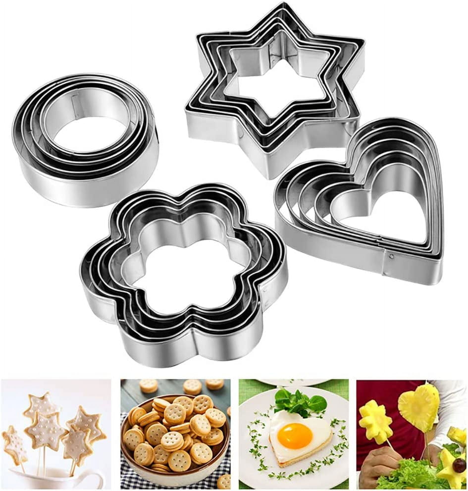 Cookie Biscuit Cutter Set 12 Small Pastry Donut Cutter Set Cookie Cutters  Baking Leaf Molds