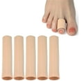 thumbnail image 1 of Casewin Cuttable Toe Tubes Sleeves 5 Pack, Made of Elastic Fabric Lined with Silicone Gel. Toe Sleeve Protectors Relief Toe Pressure Pain, Corn and Calluses Remover, 1 of 7