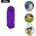 thumbnail image 1 of Casewin DIY 32 feet 8 mm Diameter Soft Polyester Silk Rope Solid Braided Twisted Nylon Decorative Ropes,10m Durable and Strong All Purpose Twine Cord Rope String Thread Cord (Purple), 1 of 7