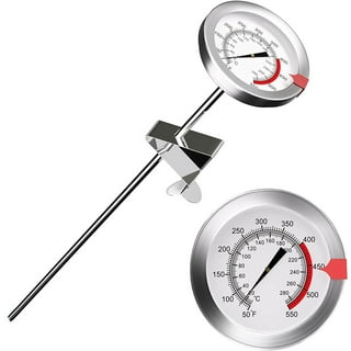  Oil Thermometer Deep Fryer Thermometer with Clip - 145 mm  Stainless Steel Deep Fry Thermometer for Frying Oil – Ideal for Temperature  of Hot Oil Cooking Liquids Candy : Home & Kitchen