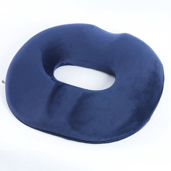 Casewin Donut Pillow Hemorrhoid Seat Cushion for Office Chair, Premium Memory Foam Chair Cushion, Sciatica Pillow for Sitting Tailbone Pain Car Seat Cushions, Blue