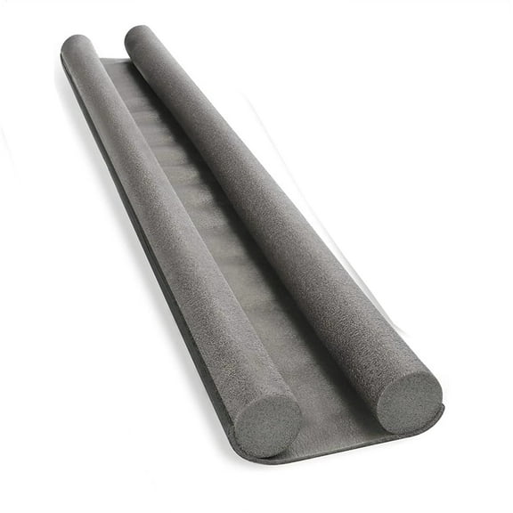 Casewin Under Door Draft Stopper 36.6 Inch Cuttable and Washable,Twin Door Draft Stopper,Energy Saving Door Weather Stripping Reduce Noise Window Breeze Blocker Adjustable Door Sweeps, Gray 1 PCS