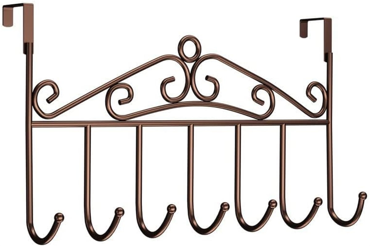 Casewin Door Hanger,Over The Door Towel Rack with 7 Hooks for Hanging