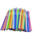 thumbnail image 1 of Casewin 100 Pack 12 Inch Flexible Party Straws - BPA-Free Disposable Plastic Drinking Straws for Parties & Drinks, 1 of 9