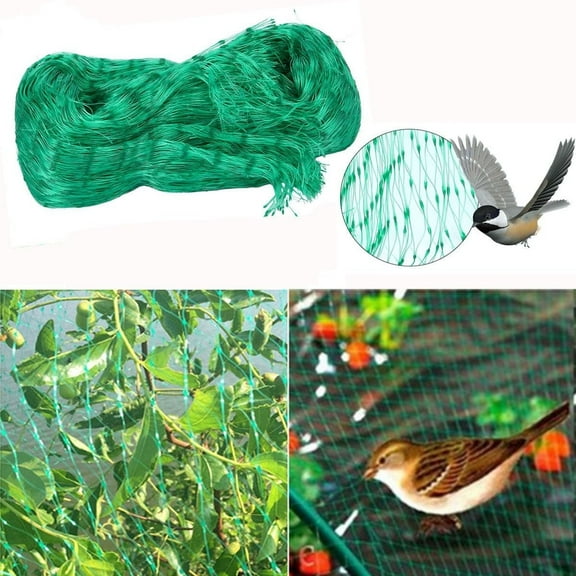 Casewin Green Anti Bird Protection Net Mesh Garden Plant Netting Protect Plants and Fruit Trees from Rodents Birds Deer Poultry Best for Seedlings, Vegetables,Fruit,Bushes (13.2Wx20L(Ft))