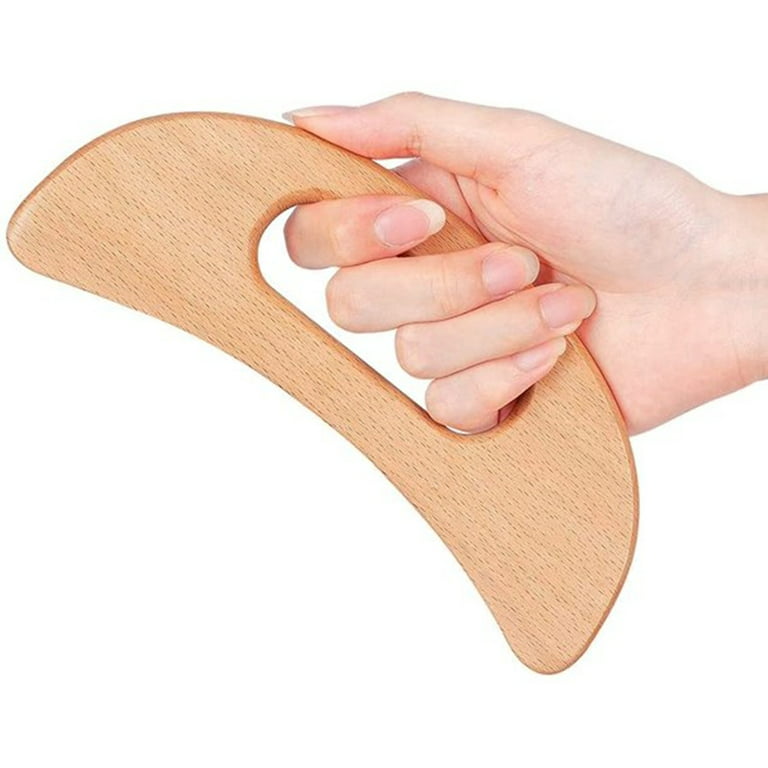 Casewin Gua Sha Massage Tool,Wood Therapy Massage Tools, Lymphatic Drainage  Massager,Grip Scraping Board,Anti Cellulite,for Body