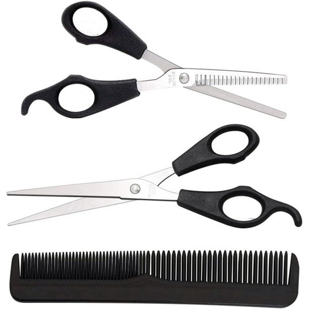 Casewin Hair Cutting Scissors Shears Kit,Professional Hairdressing Scissors Set, Hair Trimming Thinning Shears, For Men Women Kids Home Salon Barber Kit - 5.9 inch