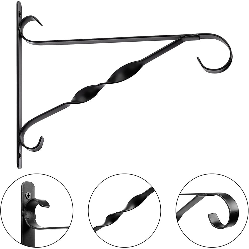 Casewin Heavy Duty Hanging Basket Brackets Outdoor Indoor, 10 Inch