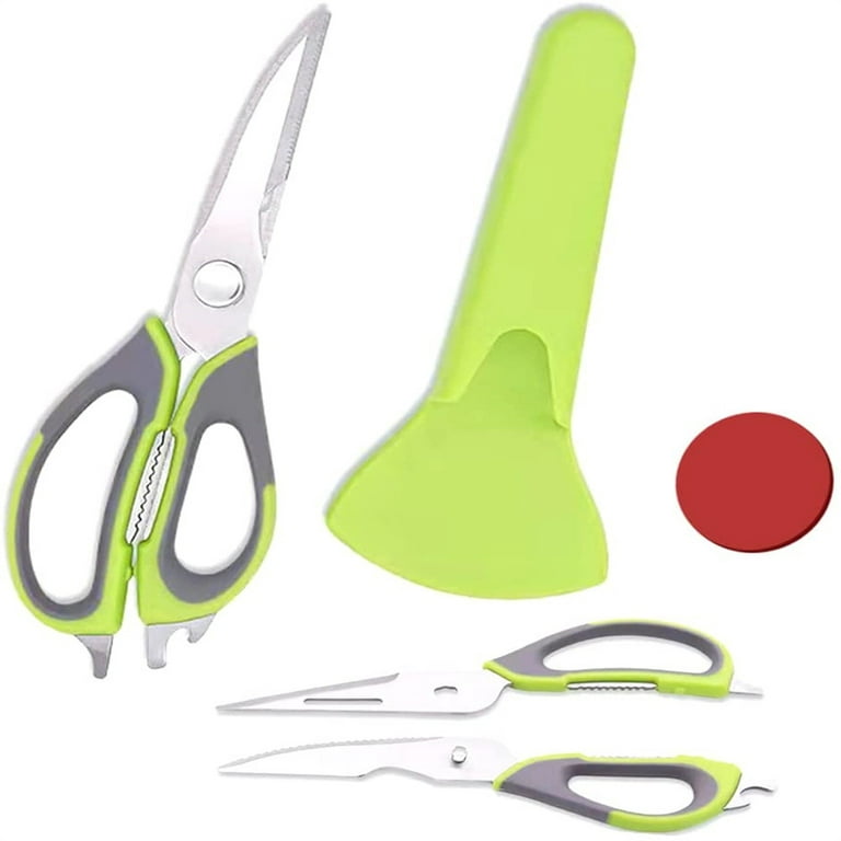 Casewin Kitchen Scissors Heavy Duty Kitchen Shears,Detachable Stainless  Steel Multipurpose Ultra Sharp,Easy Wash,With Sheath, Can Be Pasted On  Wood