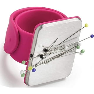 Dolstar Magnetic Pin Holder with 100 PCS Plastic Head Pins, Magnetic  Pincushion with Drawer for Sewing Quilting (Pink)