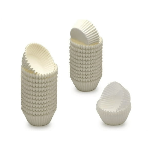 Casewin Mini Baking Paper Cup 1000-Pack Cupcake Liners Disposable Baking Cup Muffin Liners for Baking, White