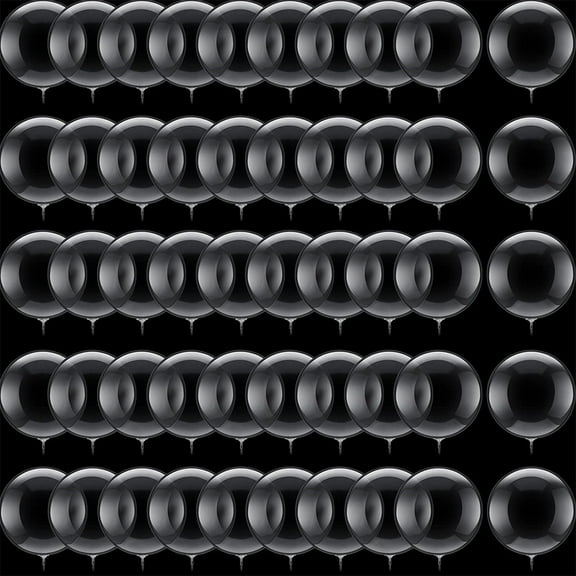 Casewin Mini Clear Balloons for Stuffing, 100 Pcs 5 Inch Round Small Bobo Balloons, Not Pre-stretched Stretched Transparent Latex Free Balloons for Easter Baby Shower Wedding Birthday Party