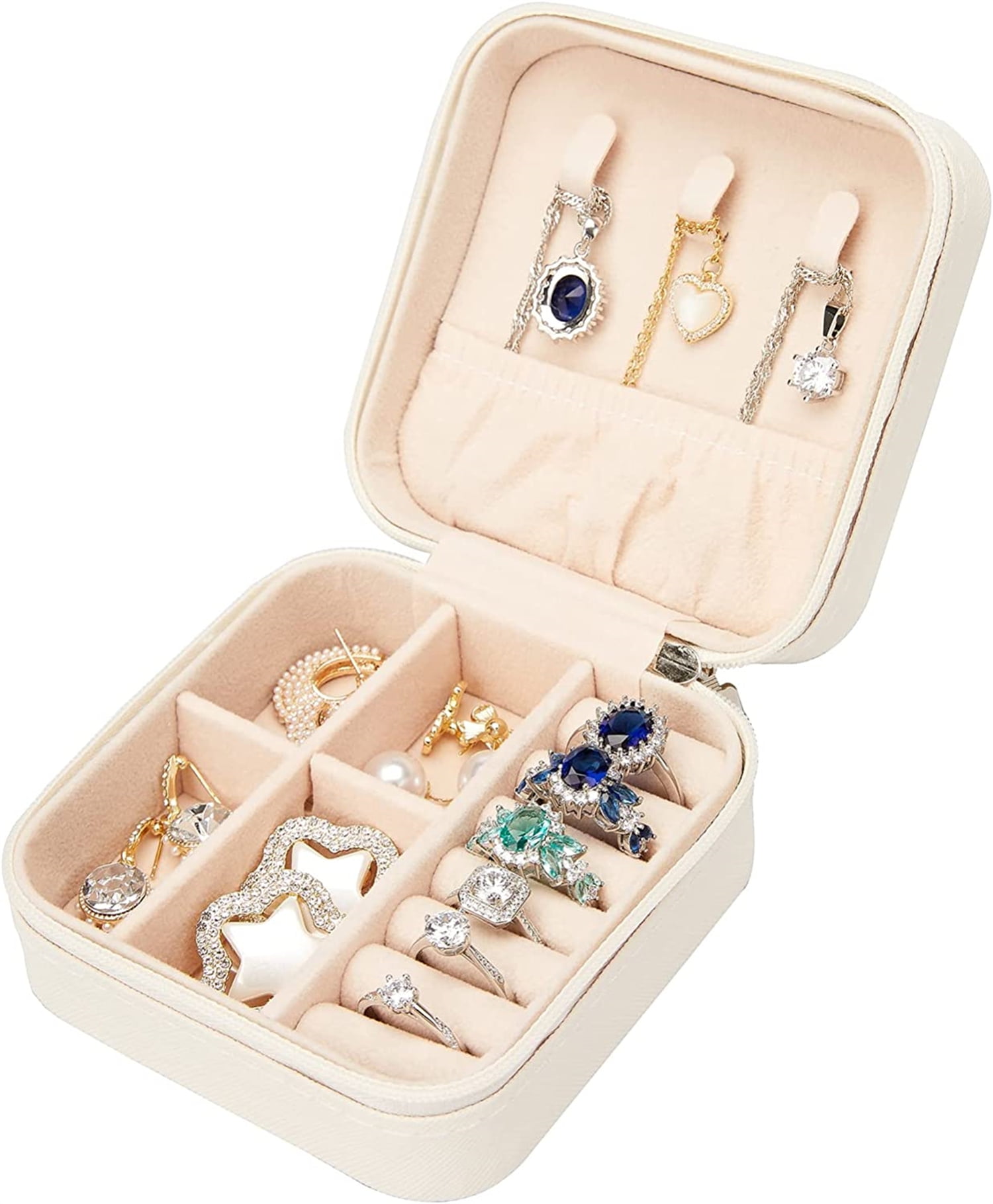 Portable  Travel Jewelry Case For Travel High Quality, Easy To Carry,  And Space Saving Ideal For Rings, Earrings, Necklaces, In Middle & Mini  Sizes From Ifashionjewelry, $15.29