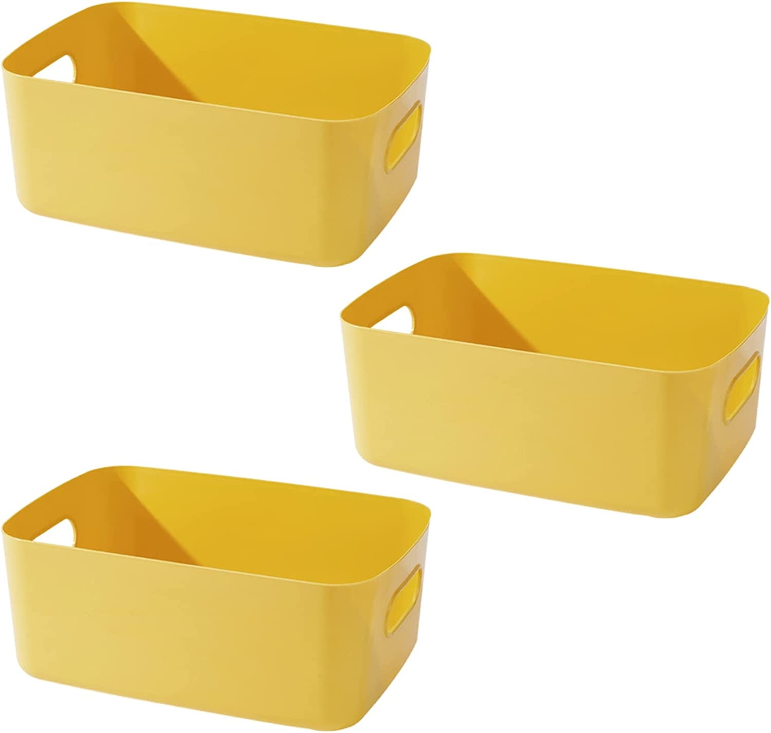 Yellow stacking boxes: Plastic boxes
