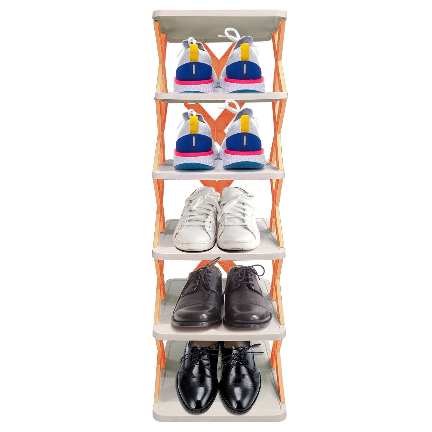 RWRAPS 7 Layers 80cm Long Shoe Cabinet, Free Standing Shoe Racks Portable  Shoe Rack Organizer Space Saving Durable and Stable for Entryway, Hallway