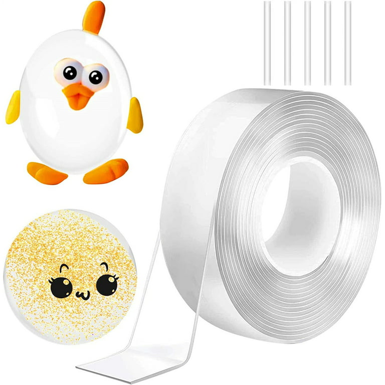 PET Strong Clear Double-Sided Tape Craft Self Adhesive  Plastic/Electronics/DIY