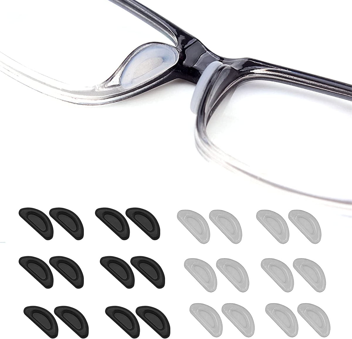Anti-Slip Adhesive Nose Pads for Glasses, Upgrade Model Air