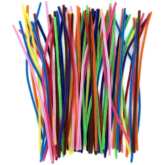 Casewin Pipe Cleaners for Children, Arts & Crafts Supplies for Kids, Pack of 100 Pipe Cleaners Craft Kit, Arts & Crafts, Decorating,Activities for Kids, Crafting, DIY Animals