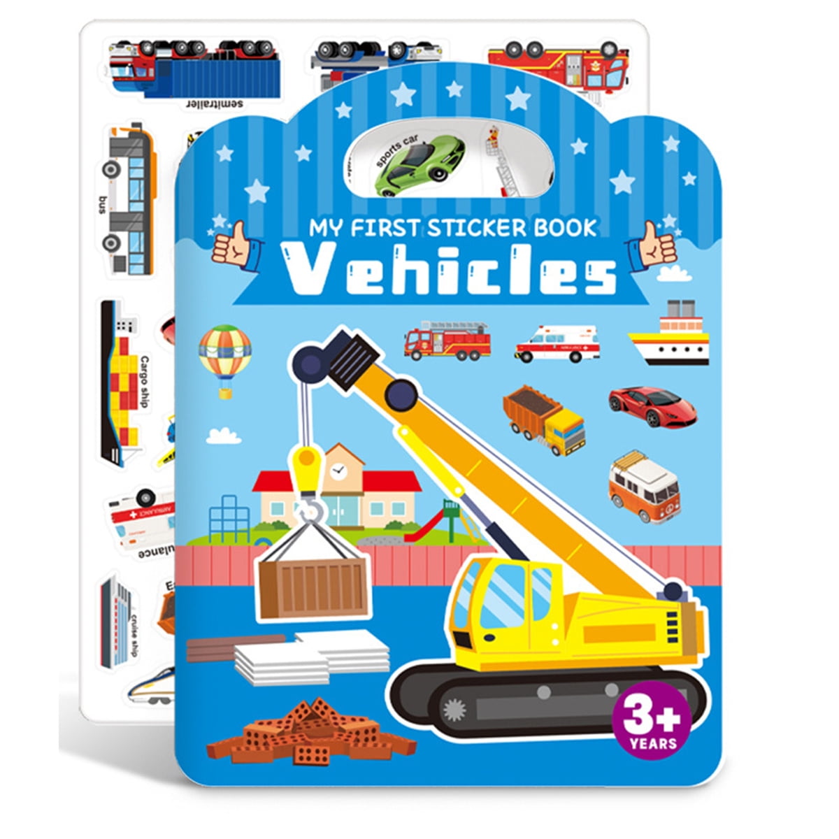 Casewin Reusable Sticker Books for Toddlers,Kids Sticker Books for 3