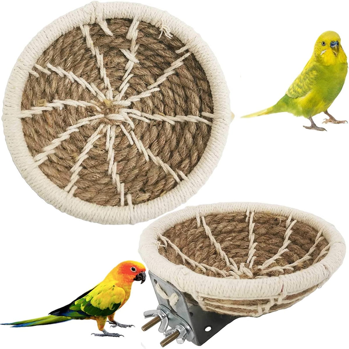 Casewin Rope Bird Breeding Nest Bed for Budgie Parakeet Cockatiel