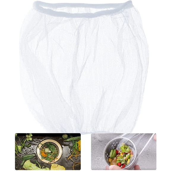 Casewin Sink Filter Strainer, 100 Pcs Disposable Sink Filter Bag, Mesh Hanging Net Bag, Kitchen Sink Net Bag, Kitchen Leftovers Filter, Garbage Filter, for Kitchen, Bathroom, Sewer