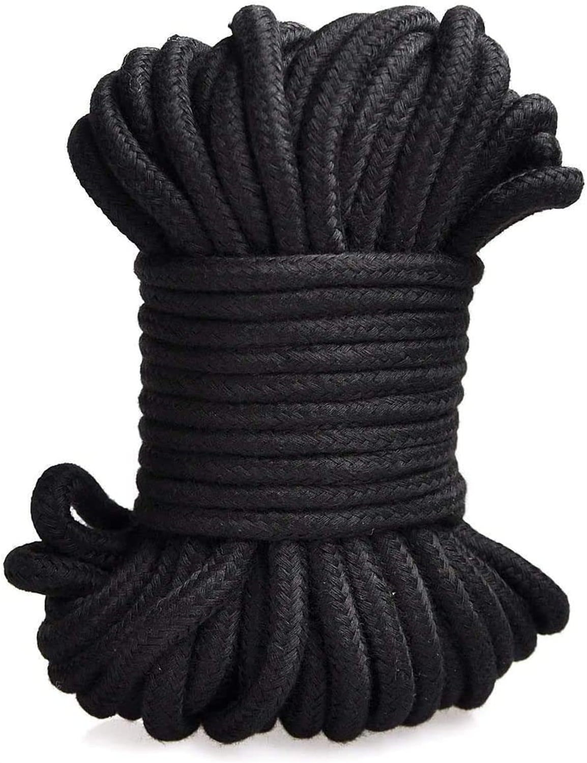 Sfcaris Silk Soft Rope, Skin Friendly Soft Nylon Rope Silky Black Red Rope,  Durable Multipurpose Color Braided Rope Satin Twisted Cord Long Rope 32  Feet 8 mm (2-Pack, Black) - Yahoo Shopping