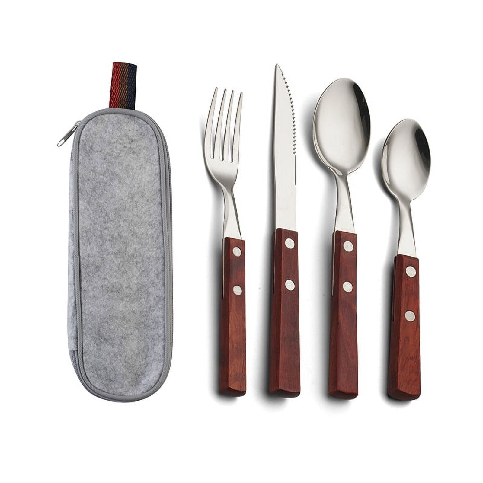 Casewin Stainless Steel Kitchen Utensils Tableware Set 5 Piece Flatware