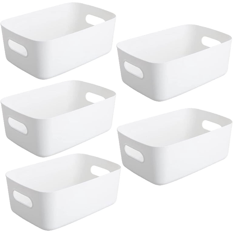 Casewin Storage Boxes | White Rectangular Kitchen Organiser Storage Box