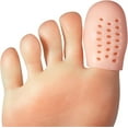 thumbnail image 1 of Casewin Thumb Toe Protector Caps (10 Packs) with Breathing Holes Big Toe Gel Covers - Cushion for Sports Injury, Corn, Callus, Blister, Ingrown Toenail and Reduce Friction, 1 of 6
