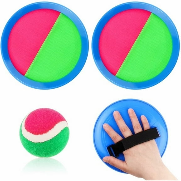 Casewin Toss Catch Ball Set, Catch Game Toys, Outdoor Paddle Ball Beach Game with 1 Catch Balls 2 Paddles for Outdoor Games Gift for Kids/Family