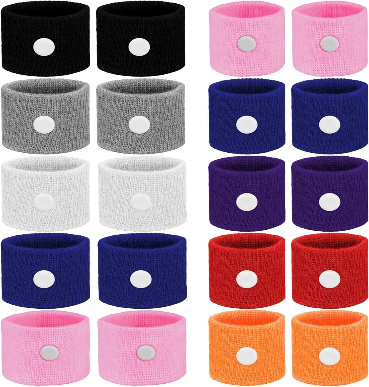 Casewin Travel Sickness Bands Children, 10 Pairs Motion Sickness Relief