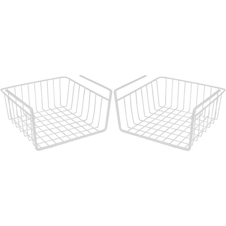 Casewin Under Shelf Basket, 2 Pack Slides Under Cabinet Storage