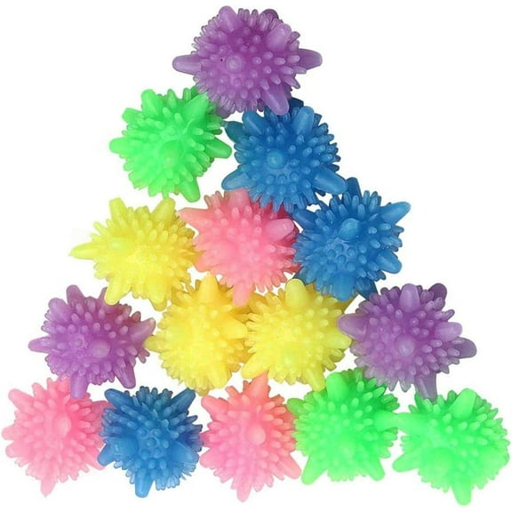 Casewin Washer Balls, Reusable Eco-Friendly Laundry Scrubbing Balls, Solid Colorful Laundry Washing Balls Enhance Your Machine Cleaning Power (15Pcs)