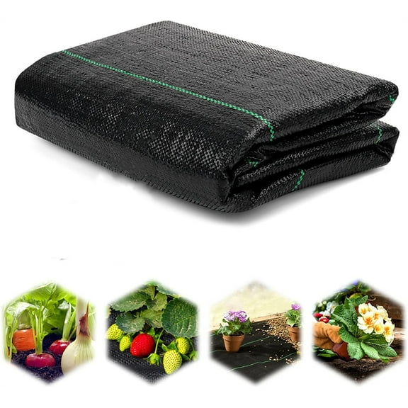 Casewin Weed Membrane, Durable Weed Control Fabric, 1×15M UV Stabilised & Water Permeable Weed Barrier Fabric, Weed Suppressant Membrane for Ground, Landscaping & Garden - Weed Control Membrane