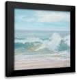 thumbnail image 1 of Casey, Anderson 15x15 Black Modern Framed Museum Art Print Titled - Soft Aqua Wave, 1 of 5