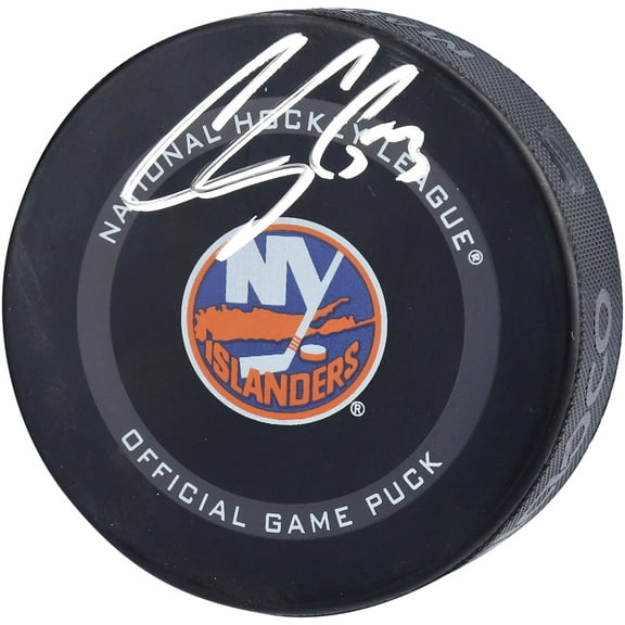 Casey Cizikas New York Islanders Autographed 2021 Model Official Game Puck - Fanatics Authentic Certified