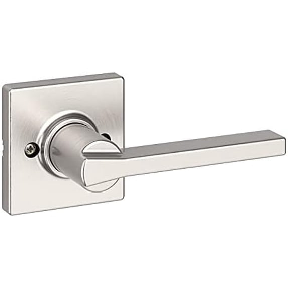 Casey Interior Passage Door Handle, Lever for Closet and Hallway Doors, Reversible Non-Locking Handle Lever, Satin Nickel, with Microban Protection (Pack of 10)