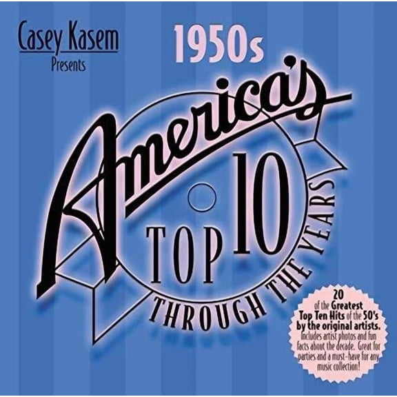 Casey Kasem Presents: America's Top 10 Through the Years - The 1950s Audio CD and Assorted Music Collection Very Good - Sold by gmusic