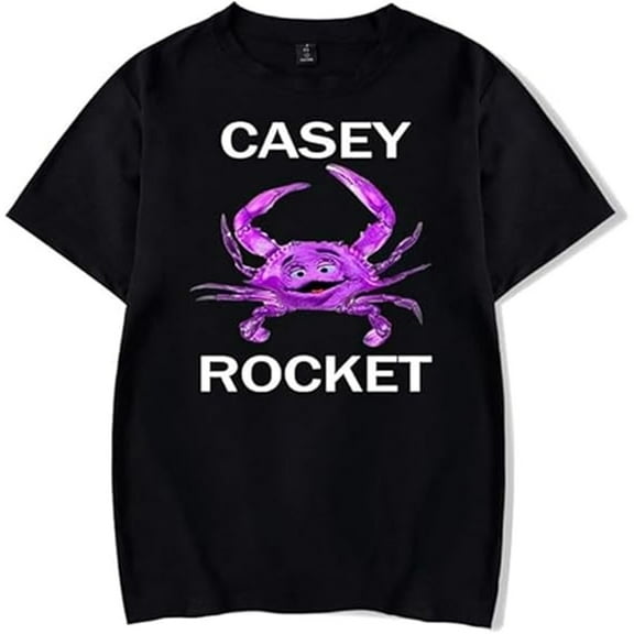 Casey Rocket T-Shirt Merch Trendy Fashion Short Sleeve Sports T-Shirt Top Fashion Clothing