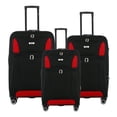 thumbnail image 1 of Mirage Luggage Casey Softside Luggage Set, Expandable, 3-Piece, 20in/24in/28in, Black, 1 of 13