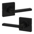 thumbnail image 1 of Kwikset Casey Square Privacy Lever Doorknob Matte Black - Contains 2 Levers, 1 of 9