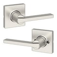 thumbnail image 1 of Kwikset Casey Square Passage Lever Doorknob Satin Nickel, 1 of 9