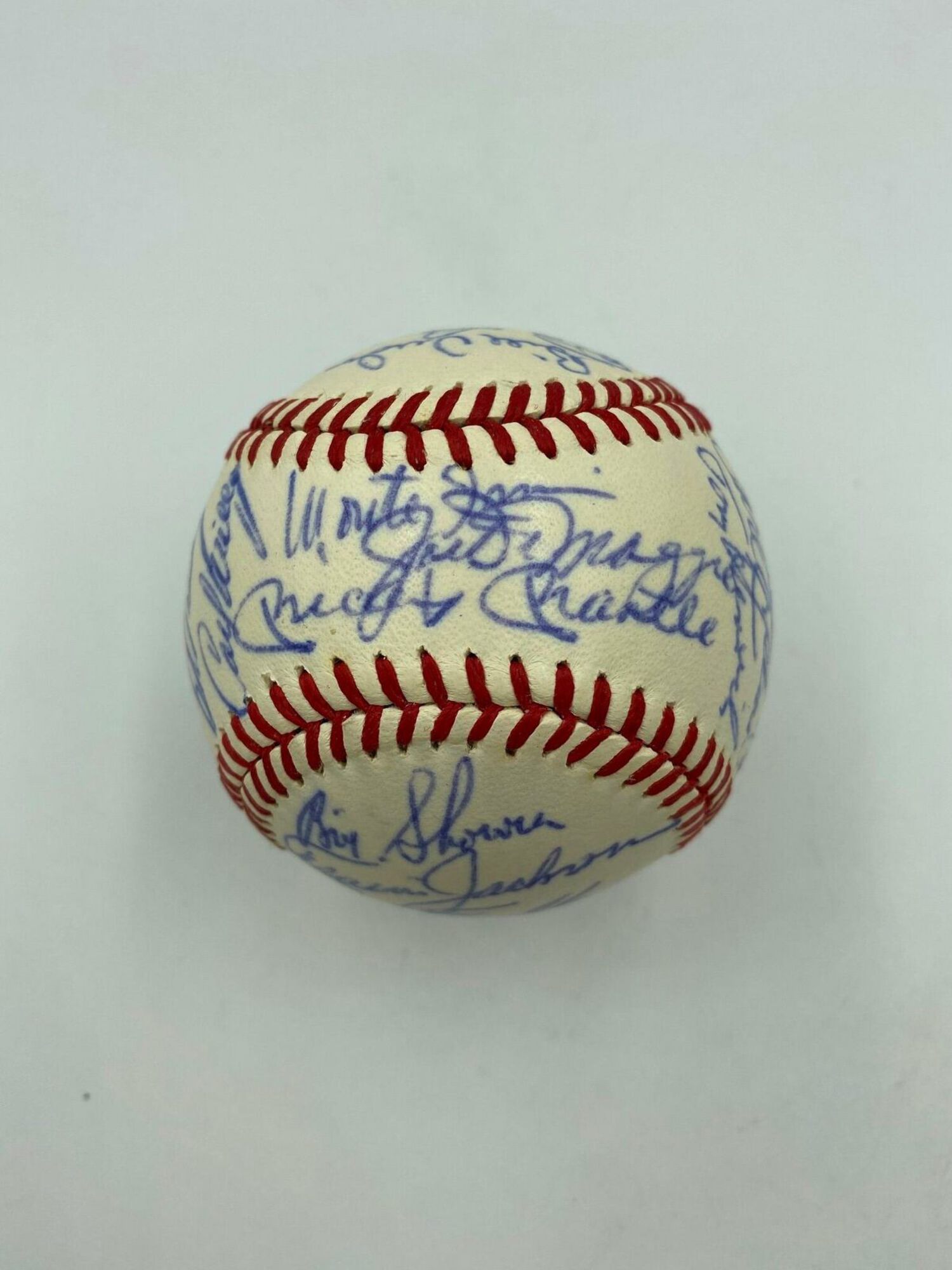 Casey Stengel 80th Birthday Signed Baseball Mickey Mantle Joe Dimaggio