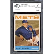 Collectible Casey Stengel Card 1964 Topps #324 BGS BCCG 7 holder issue