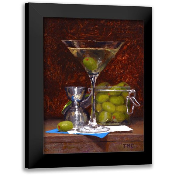 Casey, Todd M. 12x14 Black Modern Framed Museum Art Print Titled - Dirty Martini