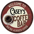 thumbnail image 1 of Casey's Coffee Bar Round Metal Sign Kitchen Room Wall Décor 200120041463, 1 of 1