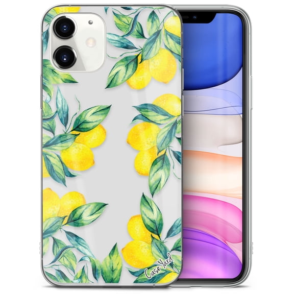 Caseyard TPU Clear Case for iPhone 13 Mini with Lemons design phone cover