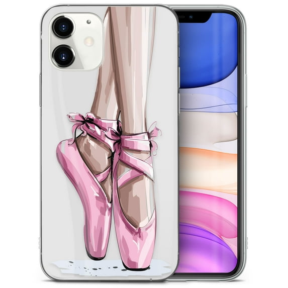 Caseyard TPU Clear Case for iPhone 13 Pro with Ballerina design phone cover